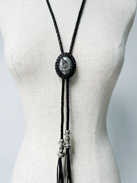 2401-AC07 Druzy Loop Tie