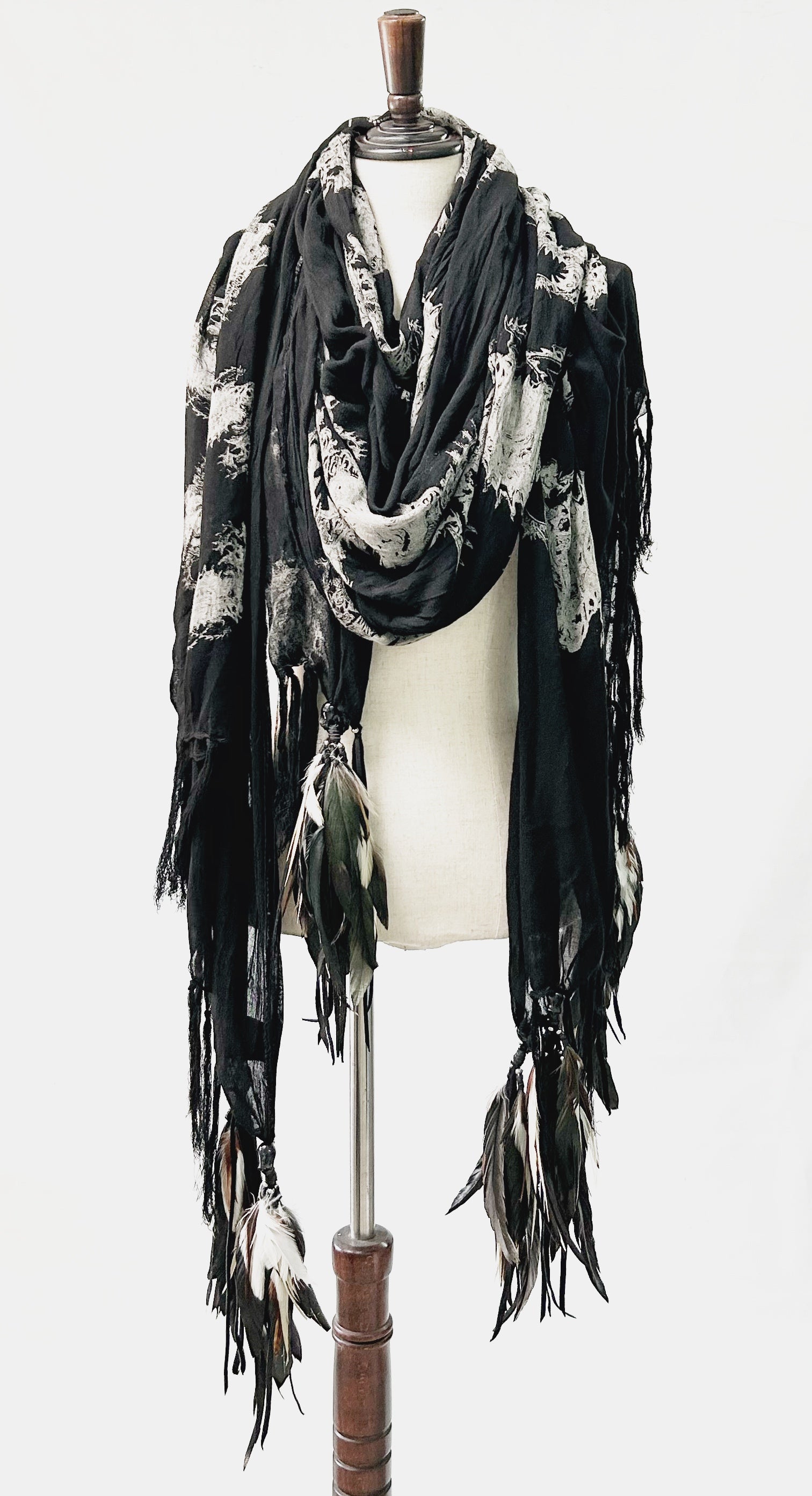 1402-ST03 Magnolia Long Stole 03 – KMRii OFFICIAL ONLINE STORE