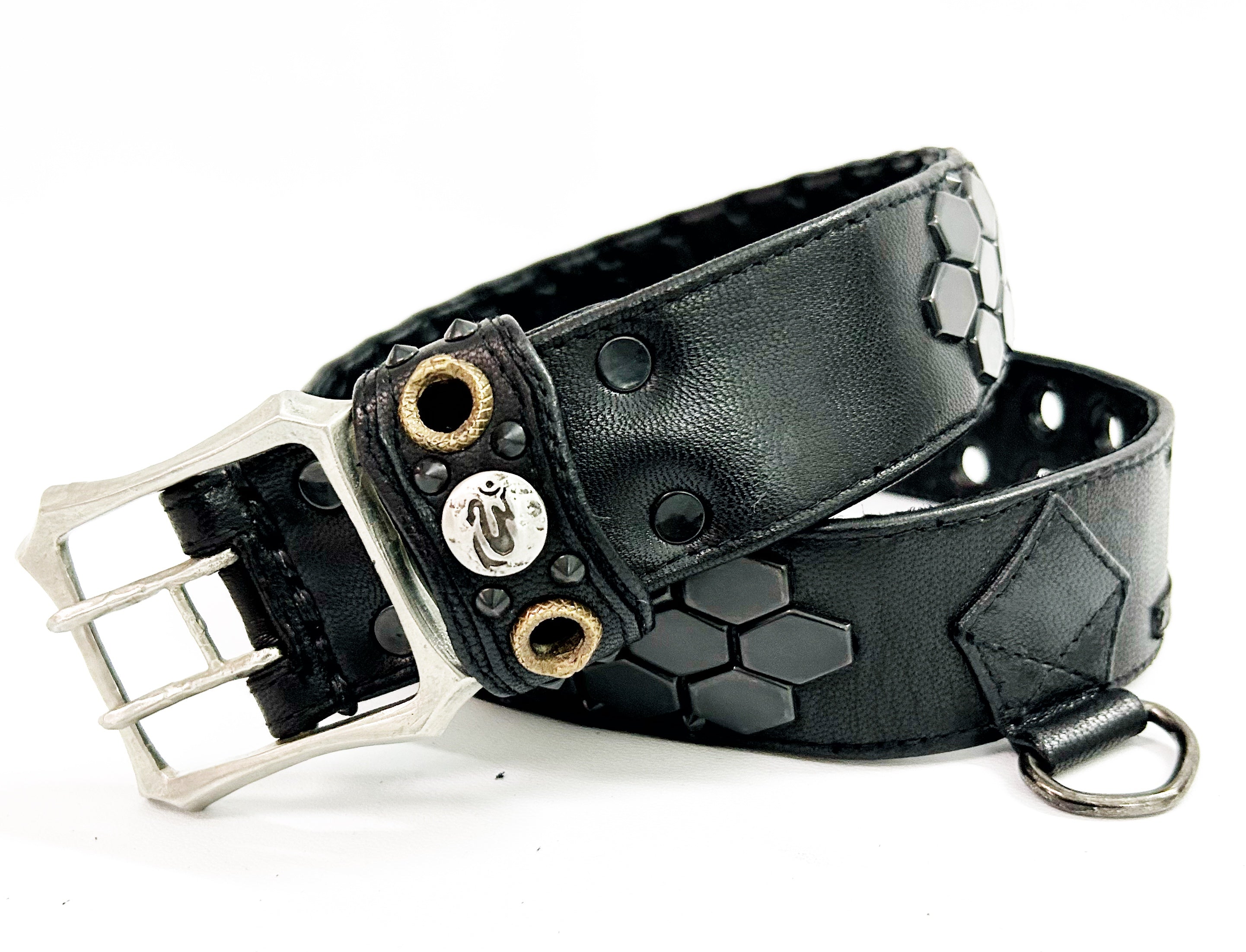 KMRii ケムリ 2402 BT-Black Honey ハニー スタッズ レザー ベルト