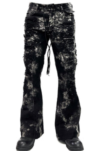 2502-PT17 Disharged Stretch Twill Flare Pants / STD