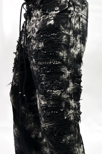 2502-PT17 Disharged Stretch Twill Flare Pants / STD