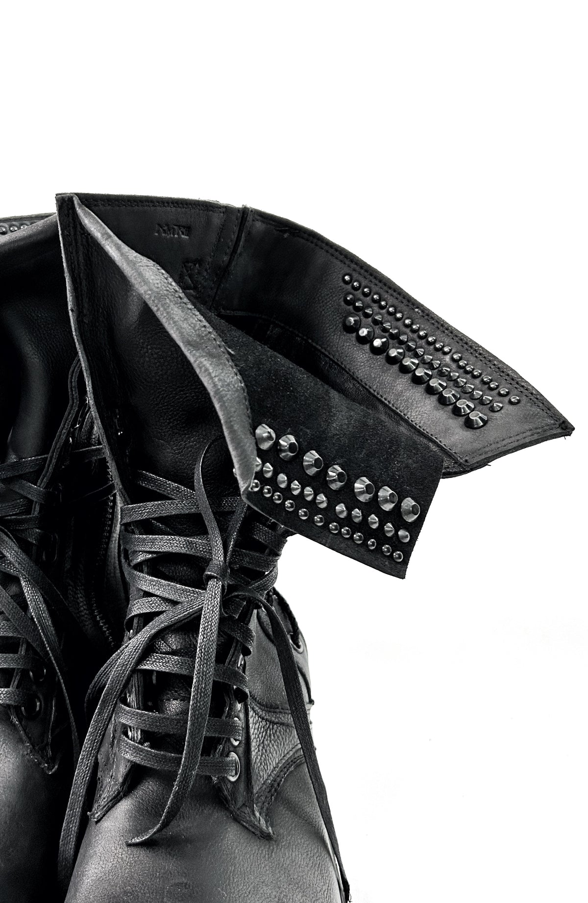 2402-BO03 Chrome Braided Boots 13 (No Studs)