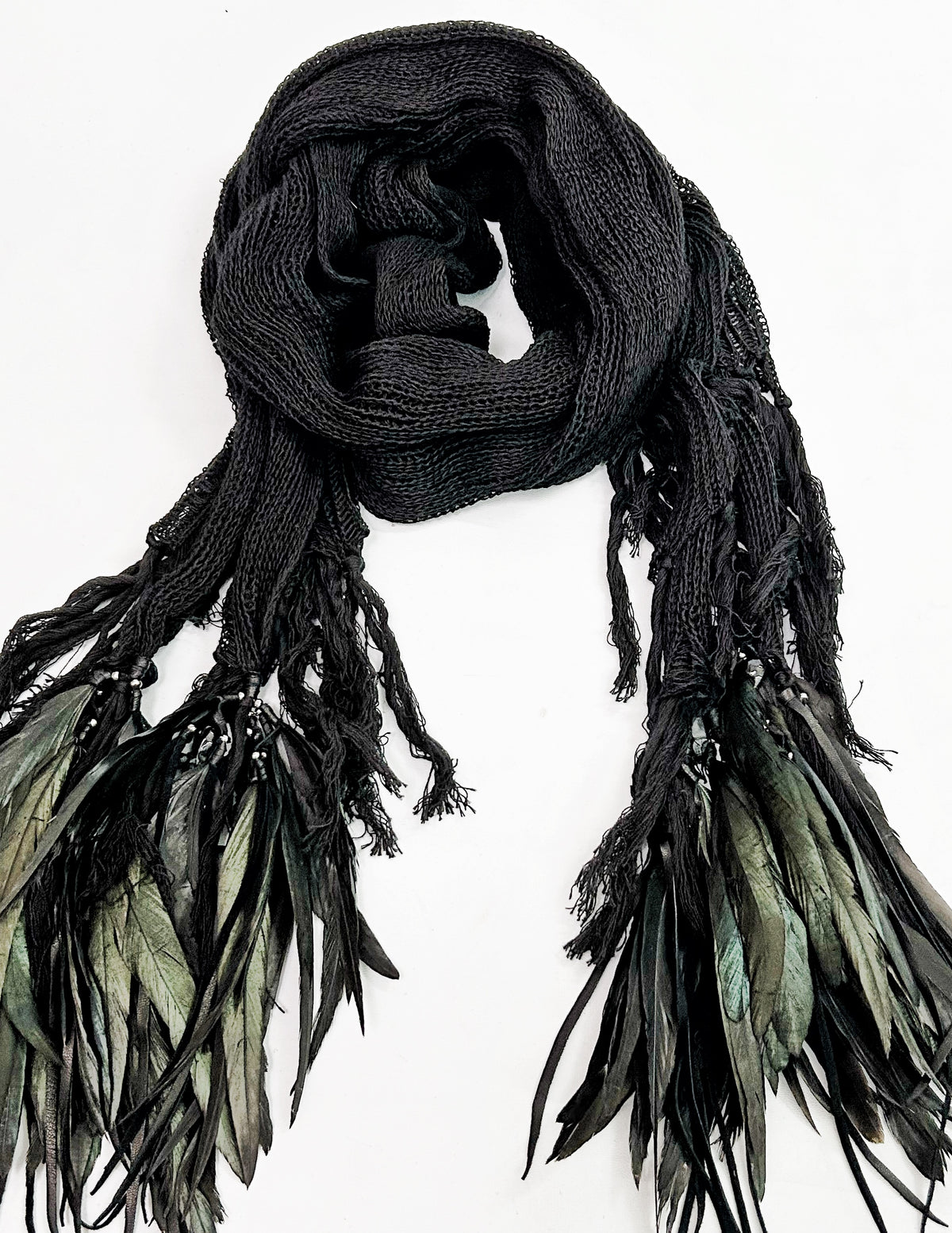1402-ST05 Northern Light Knit Stole 02_BLK