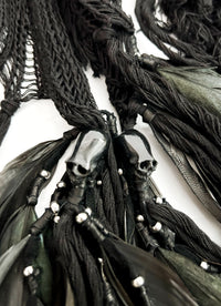 1402-ST05 Northern Light Knit Stole 02_BLK