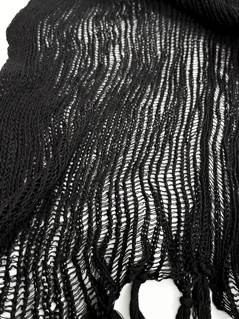 1402-ST05 Northern Light Knit Stole 02_BLK