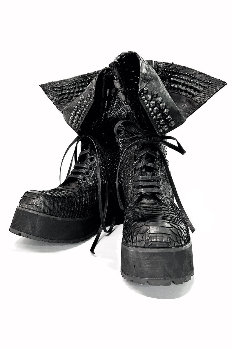 2501-BO06 Chrome Platform Boots/ SPC