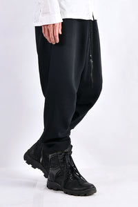 2102-PT06 Nylon Stretch Track Pants Black