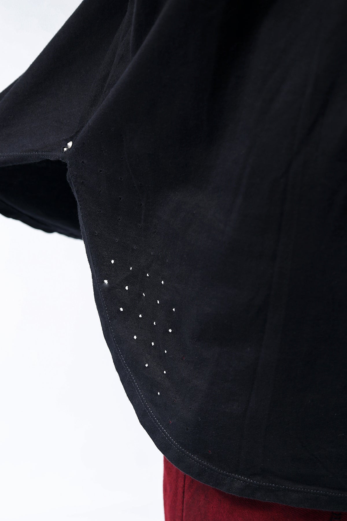 1902-CT02/LS Back Stitch Crush Cut / LS Black