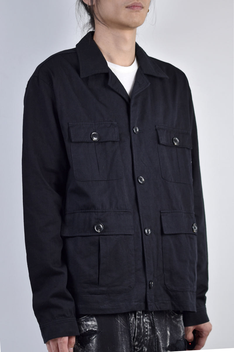 2002-SH07B Splash Field Shirt Black