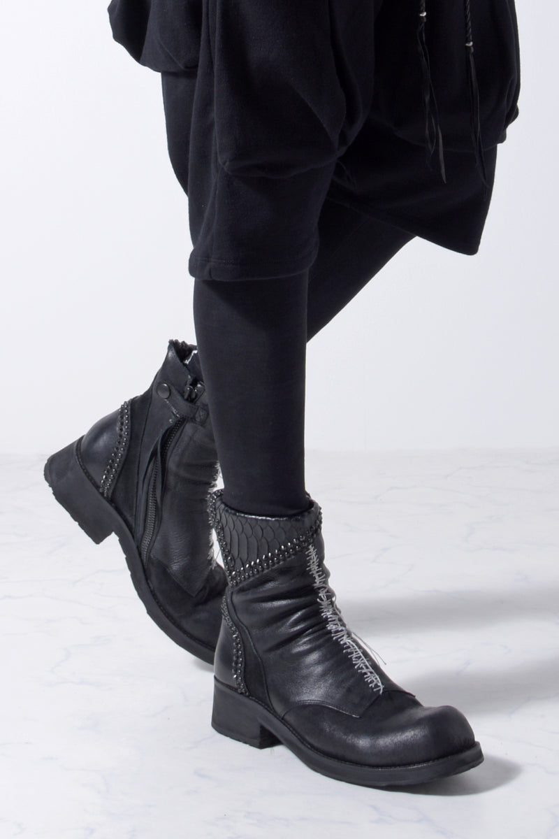 2202-PT09 Hand Stitch Print Leggings -Men's-