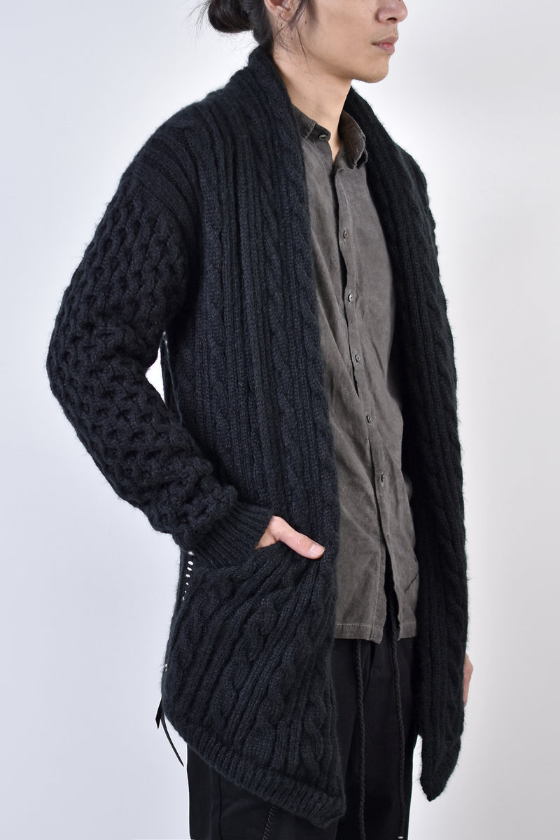 2002-KT02 Cable Combi Mohair CD Black