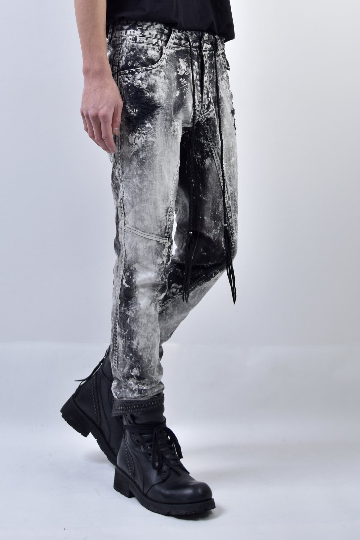 2101-PT01B Discharged Stretch Twill Pants 01