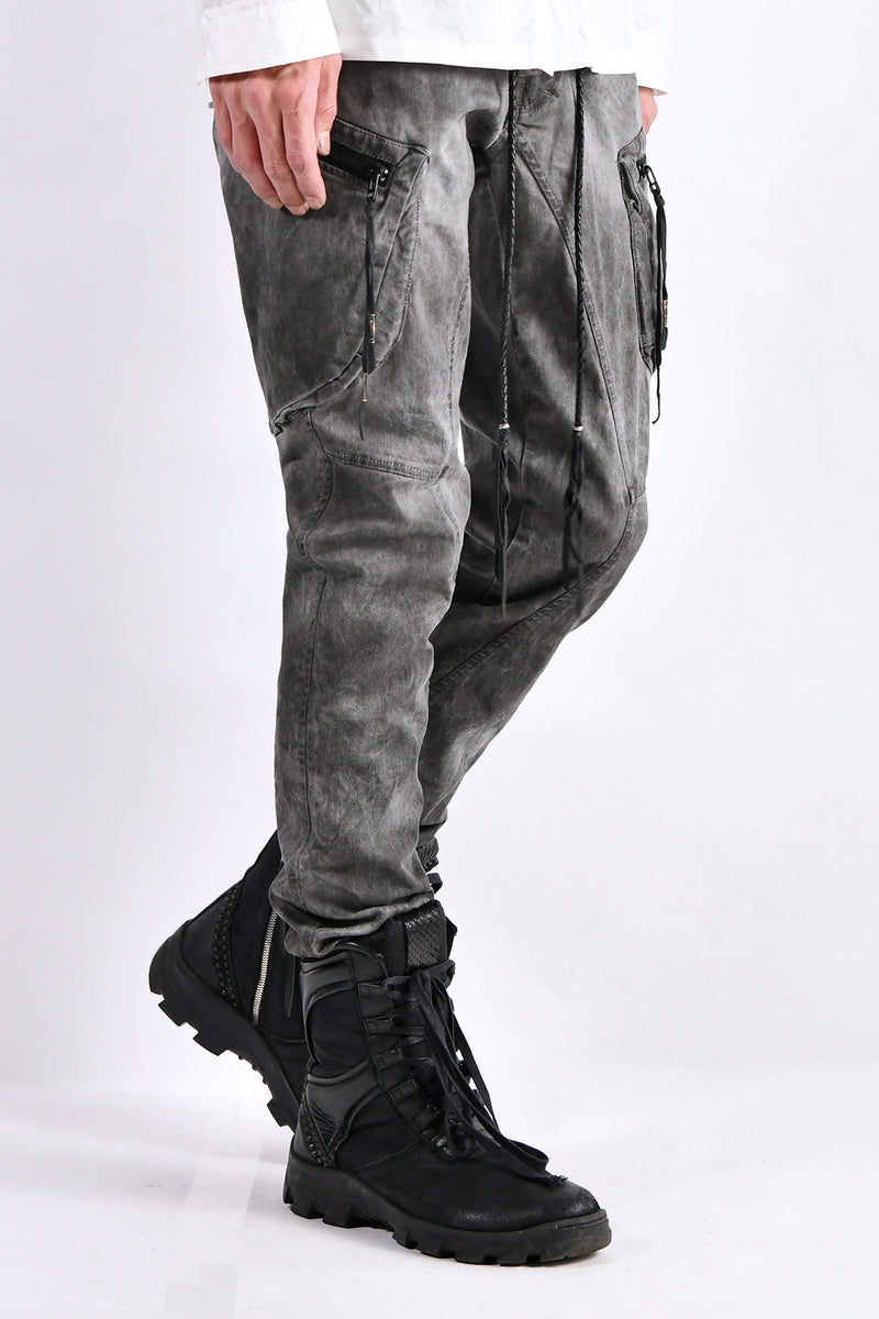 2102-PT02A Double Pocket Twill Pants 03 Charcoal