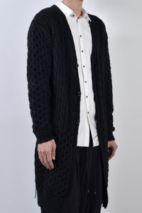 2002-KT03 Cable Combi Mohair Long CD Black