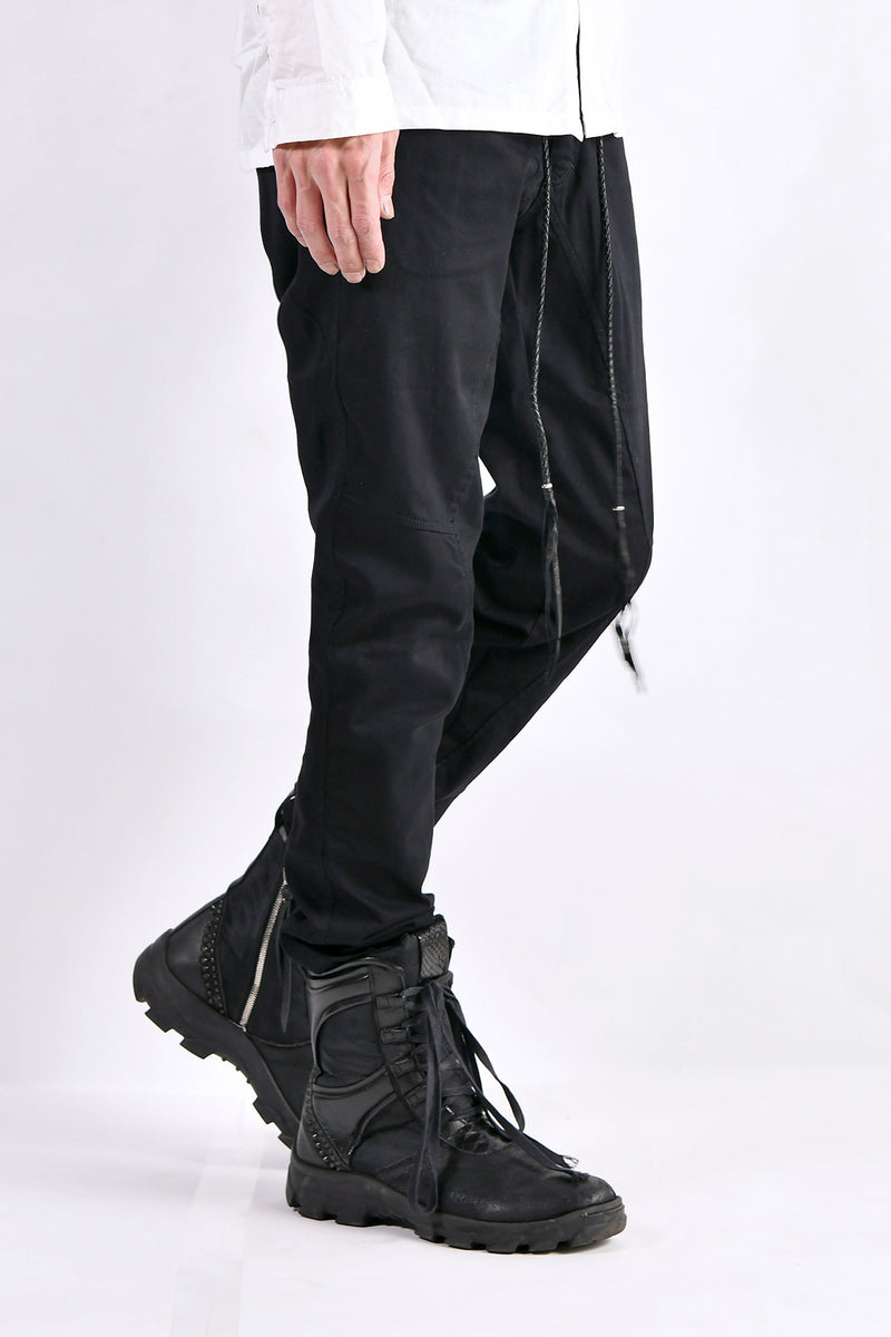 2102-PT01A Stretch Twill Pants 03 Black