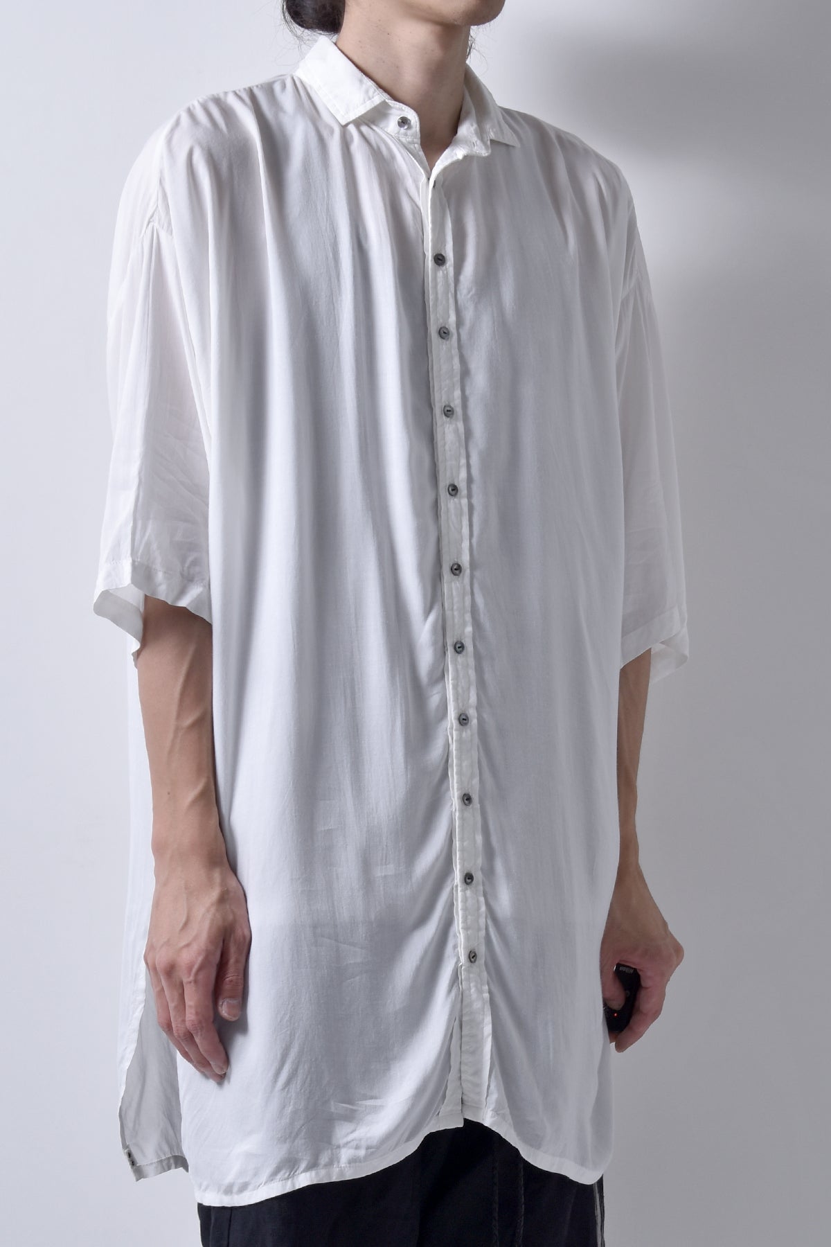 2101-SH05 Stealth Rayon Lazy Shirt_White