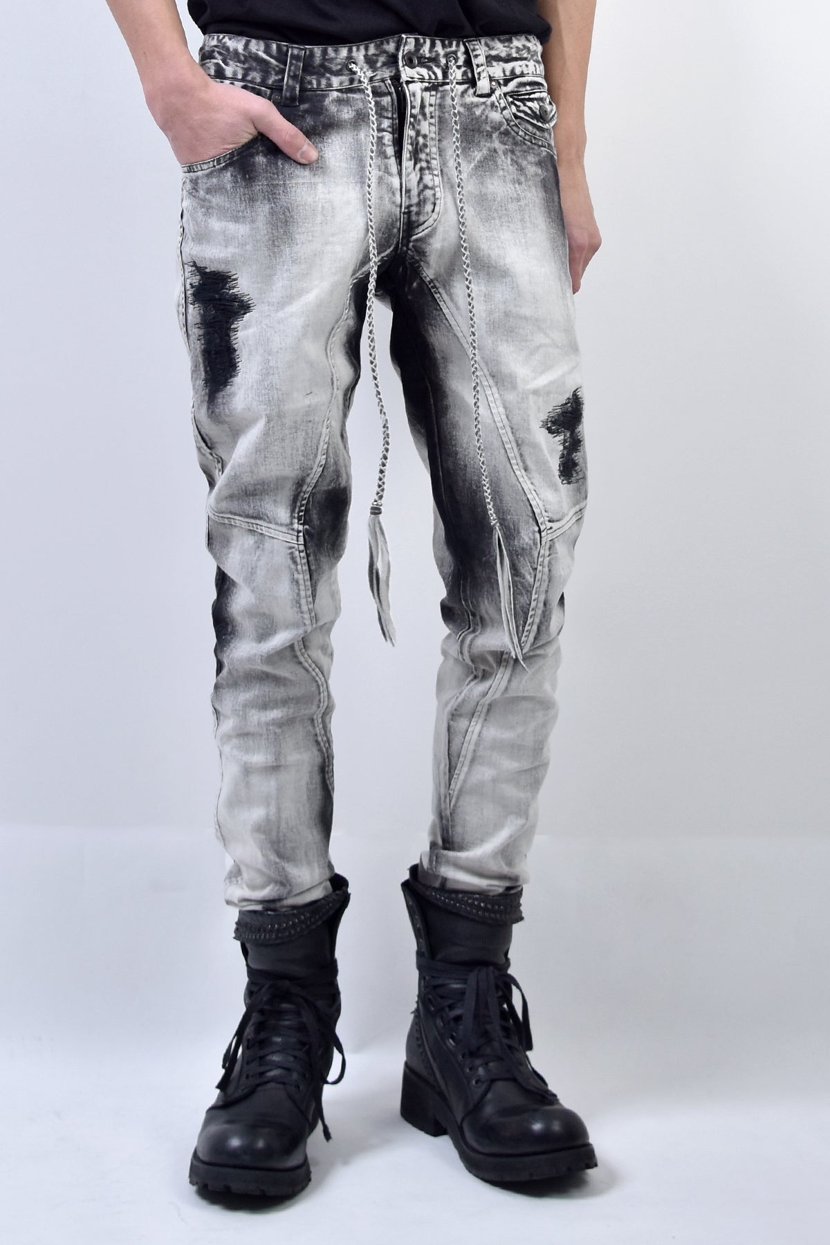 2101-PT01C Discharged Stretch Twill Pants 02