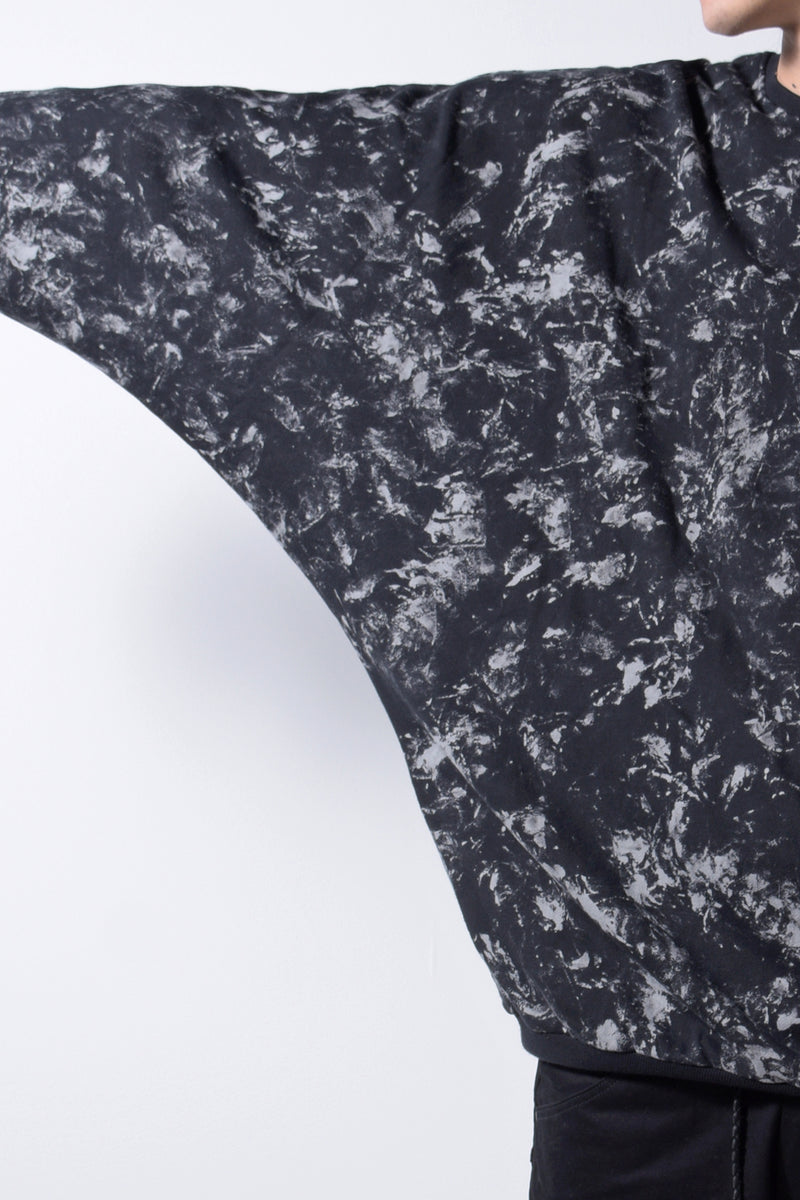 2202-TP05 Flake Discharged Dolman Top