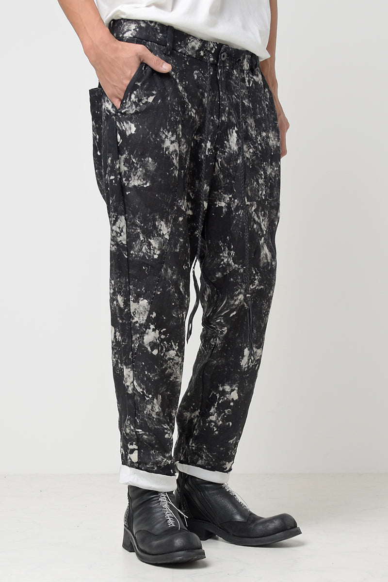 2301-PT08 Discharged Linen Layered Pants