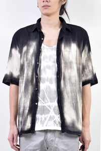 2101-SH04C Discharged Crepe Cotton Slim Shirt 02