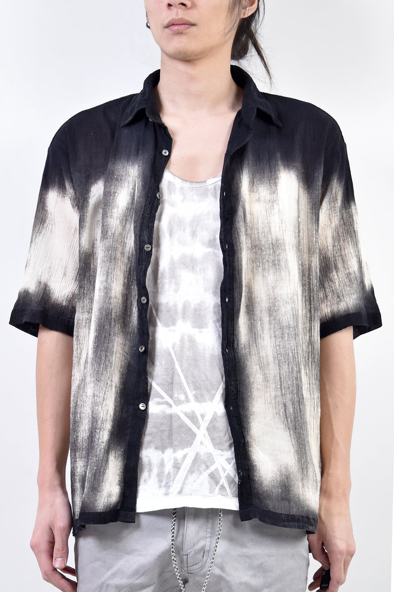 2101-SH04C Discharged Crepe Cotton Slim Shirt 02