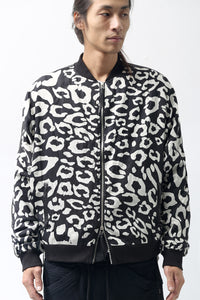 1902-JK05 Leather Combi Dolman JKT / LP Black