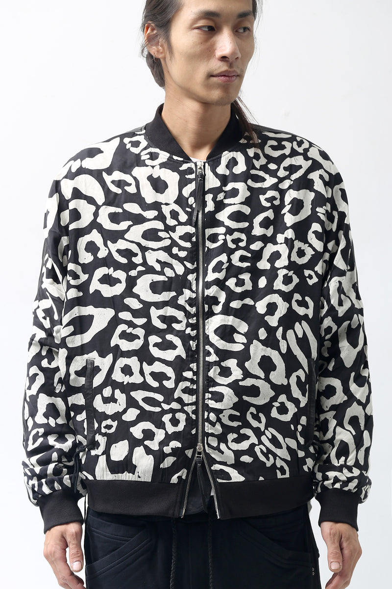 1902-JK05 Leather Combi Dolman JKT / LP Black