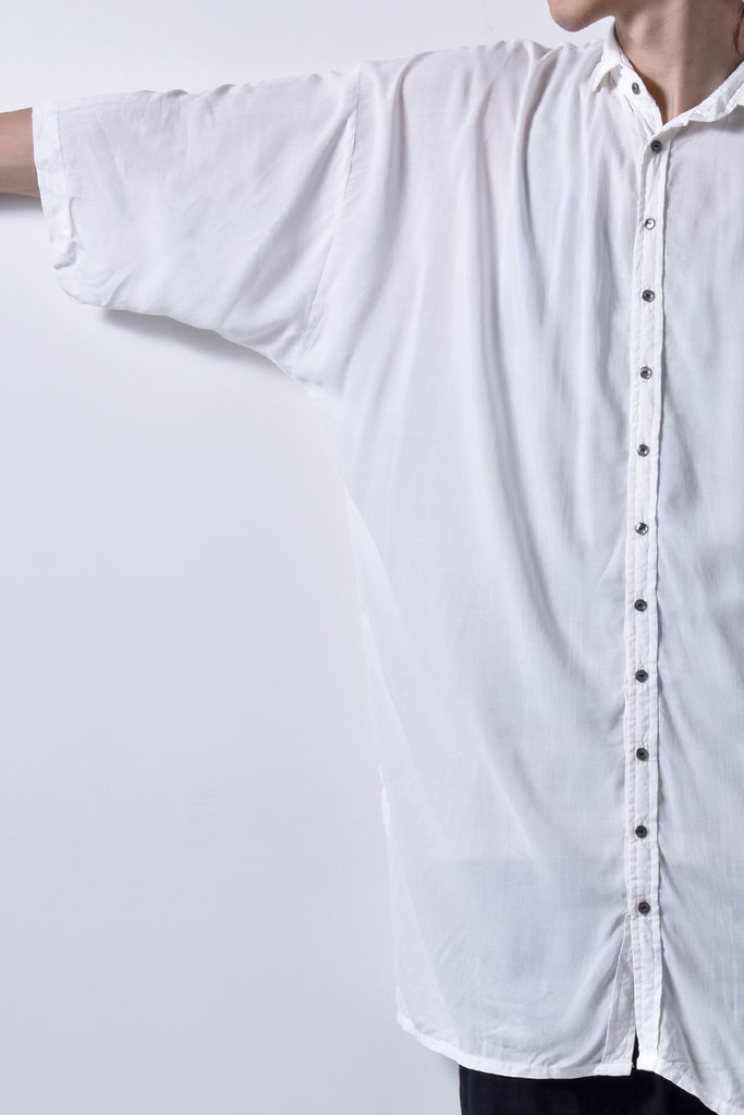 2101-SH05 Stealth Rayon Lazy Shirt White