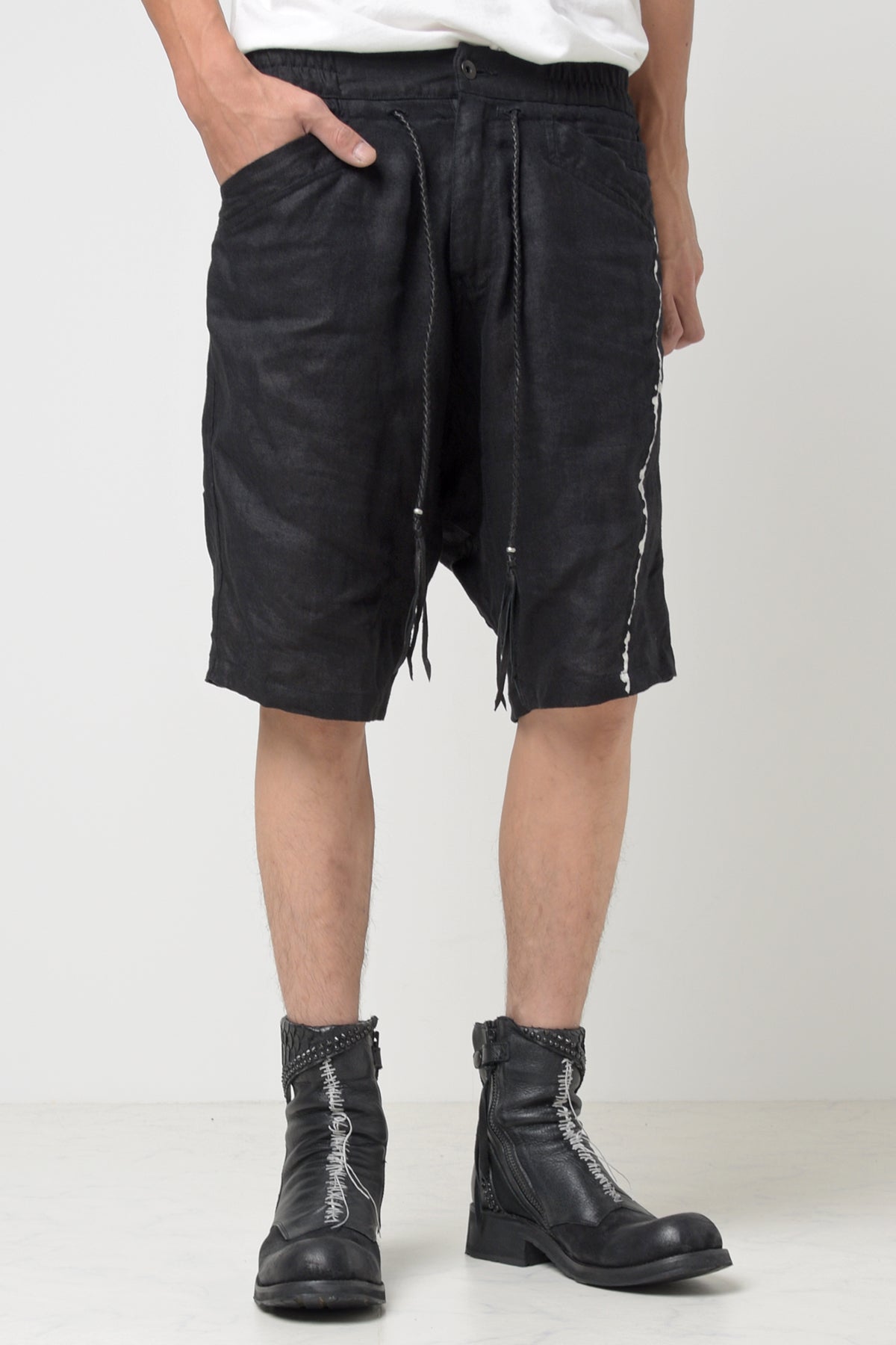 2301-PT05 Linen Slash Shorts