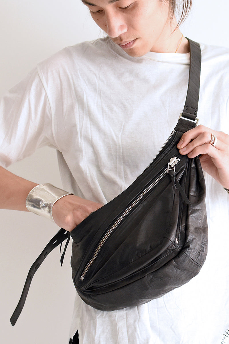 1901-BG02 Double Zip Shoulder Bag