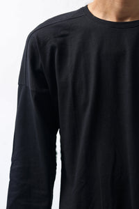 1902-CT02/LS Back Stitch Crush Cut / LS Black