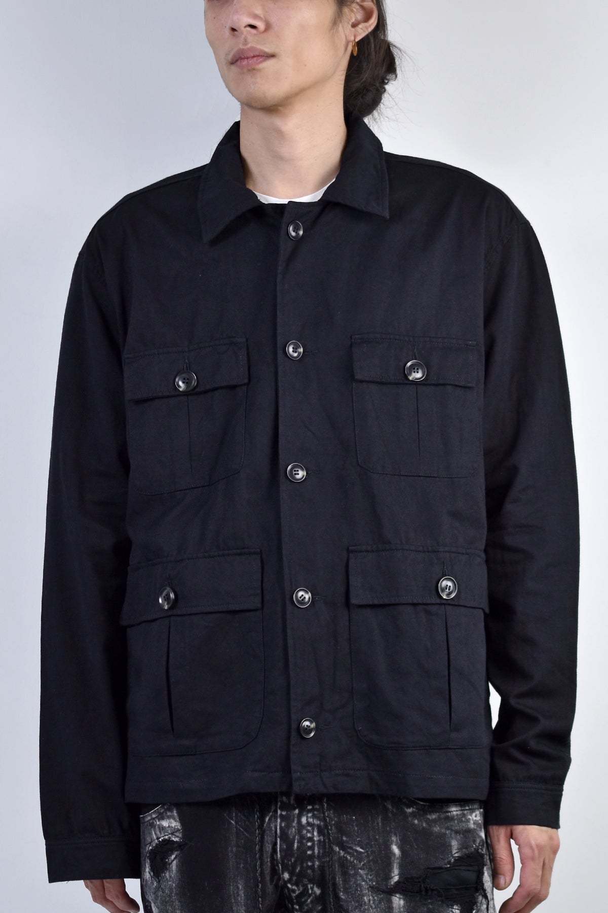 2002-SH07B Splash Field Shirt Black