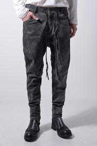 2202-PT01A Drop Crotch Pants Charcoal