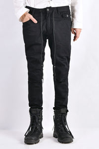 2102-PT01A Stretch Twill Pants 03 Black