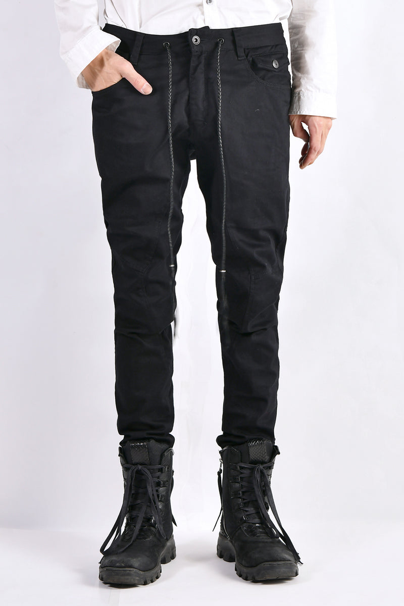 2102-PT01A Stretch Twill Pants 03 Black