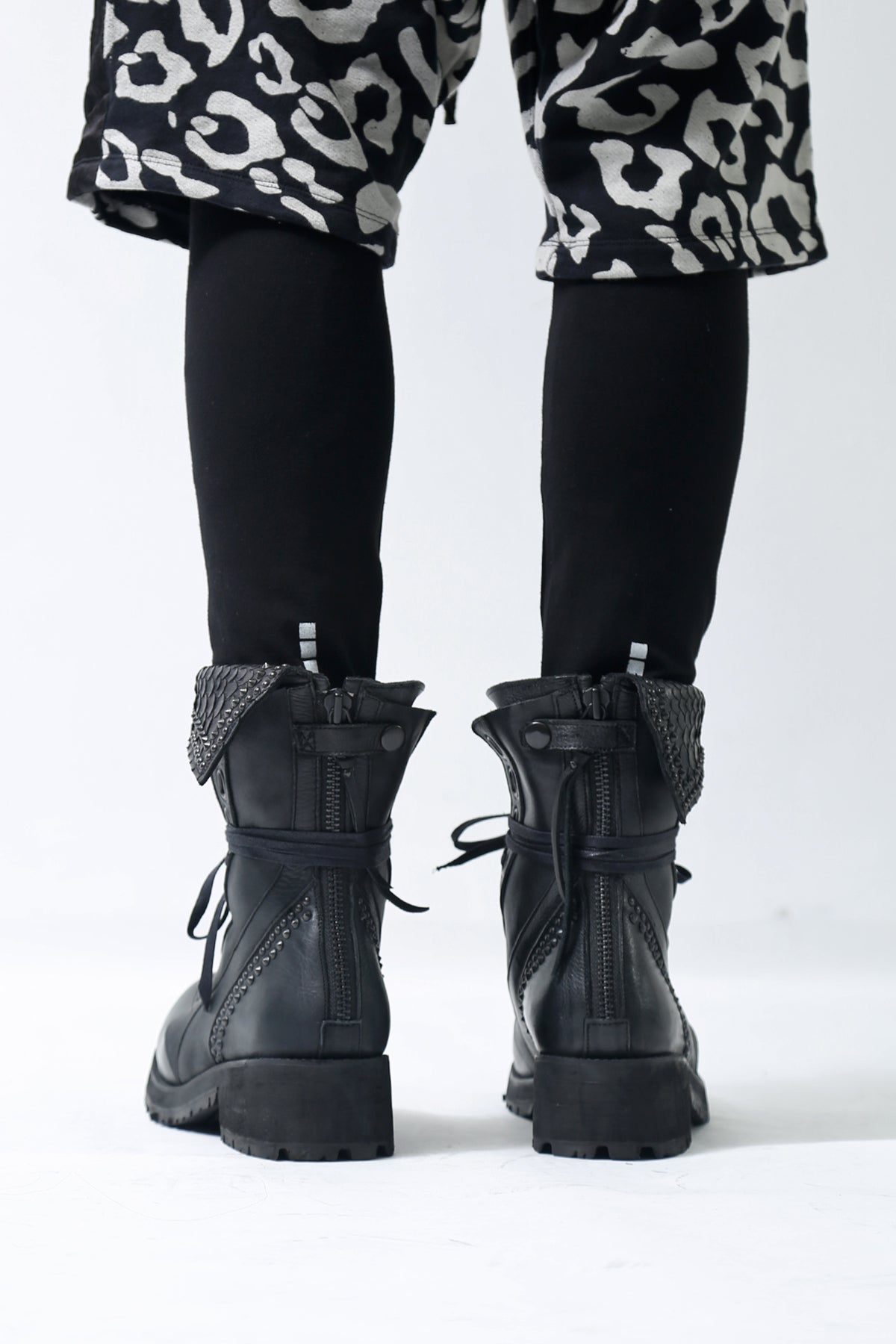 KMRii ケムリ Crush Chrome Boots 03 クラッシュ クロム ブーツ レザー