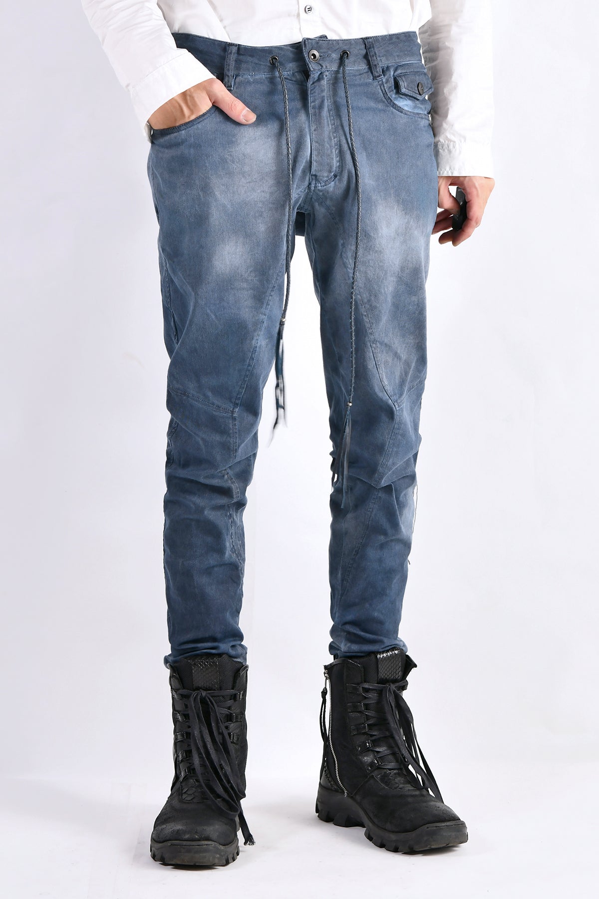 2102-PT01A Stretch Twill Pants 03 Navy