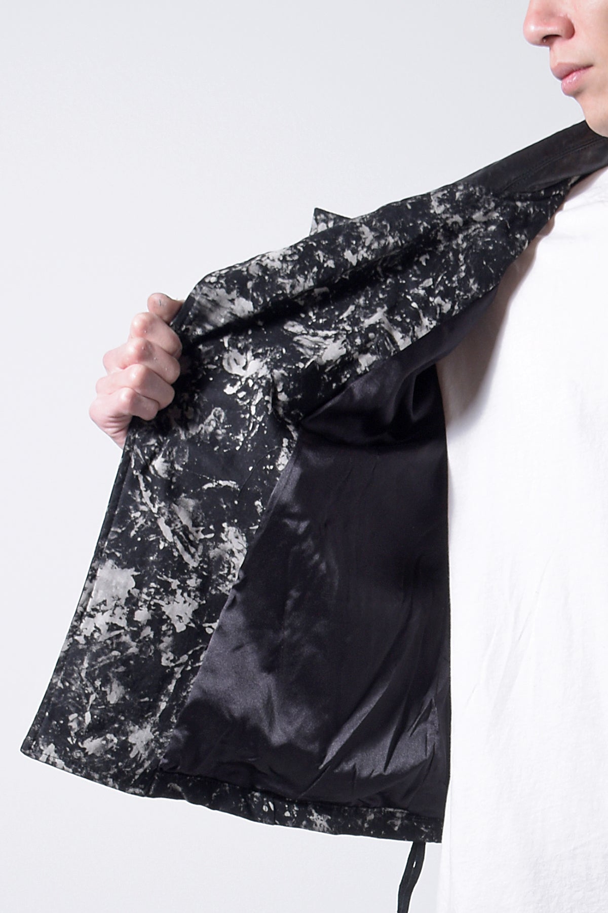 2202-JK06 Flake Discharged Jacket