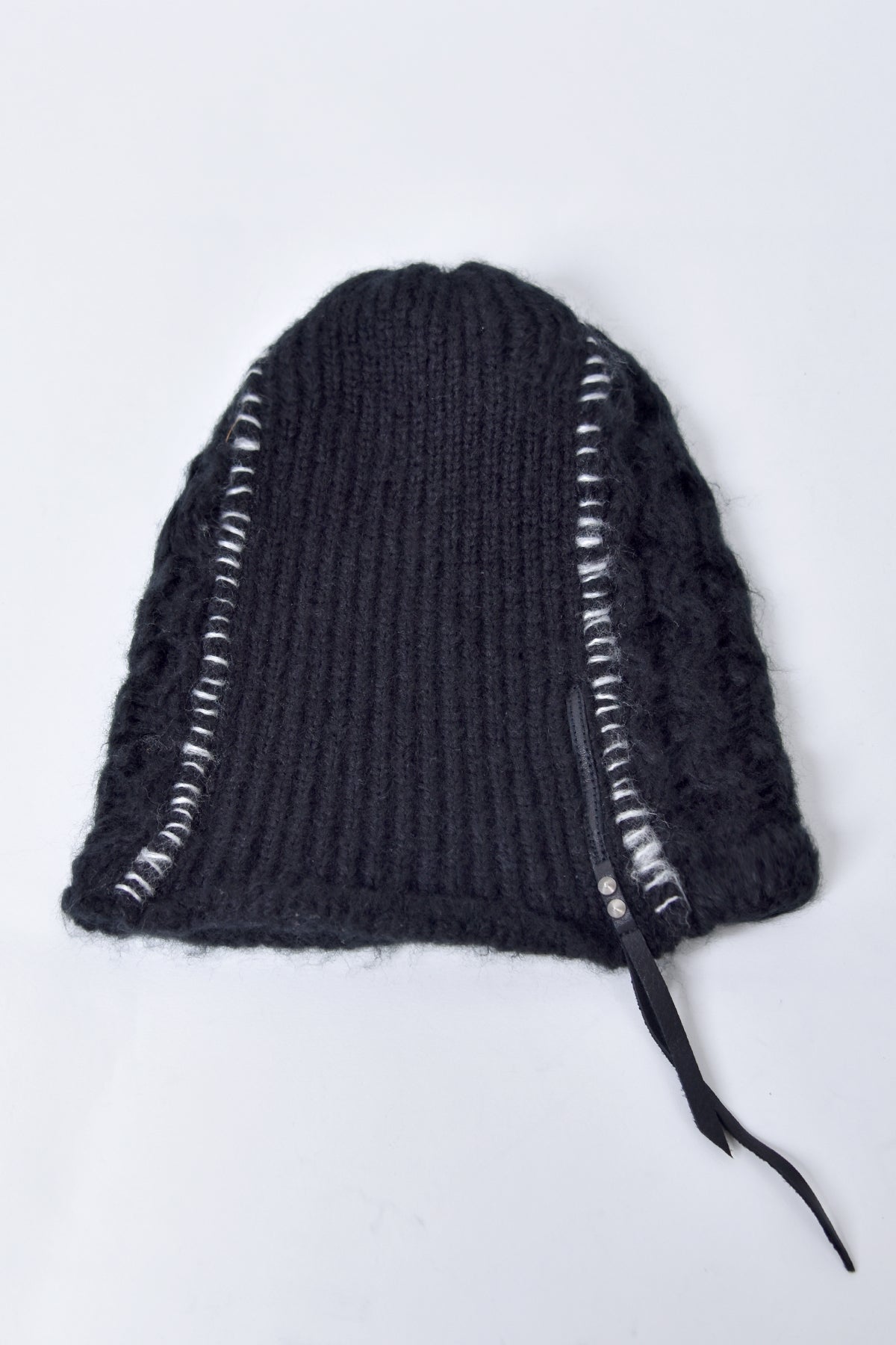 KMRii ケムリ 2020 AW Cable Mohair Beanie 02 Black ケーブル モヘア