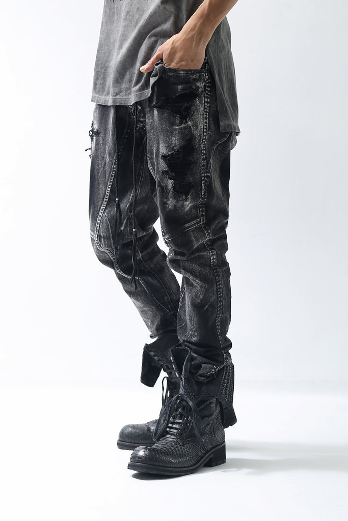 1902-PT06B Discharged Crush Pants