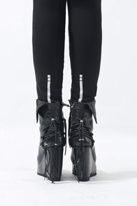 1602-BO02L Crush Braided Boots