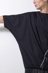 2201-CT06 Hand Stitched Dolman Cut Black