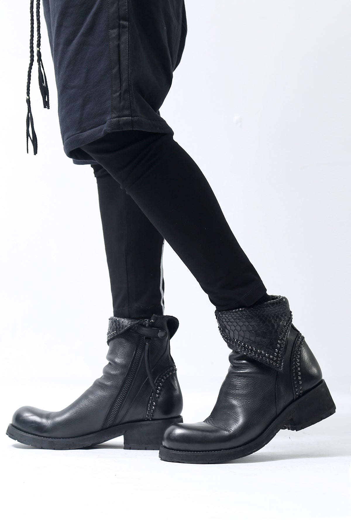 KMRii ケムリ Crush Short Boots クラッシュ ショート ブーツ レザー