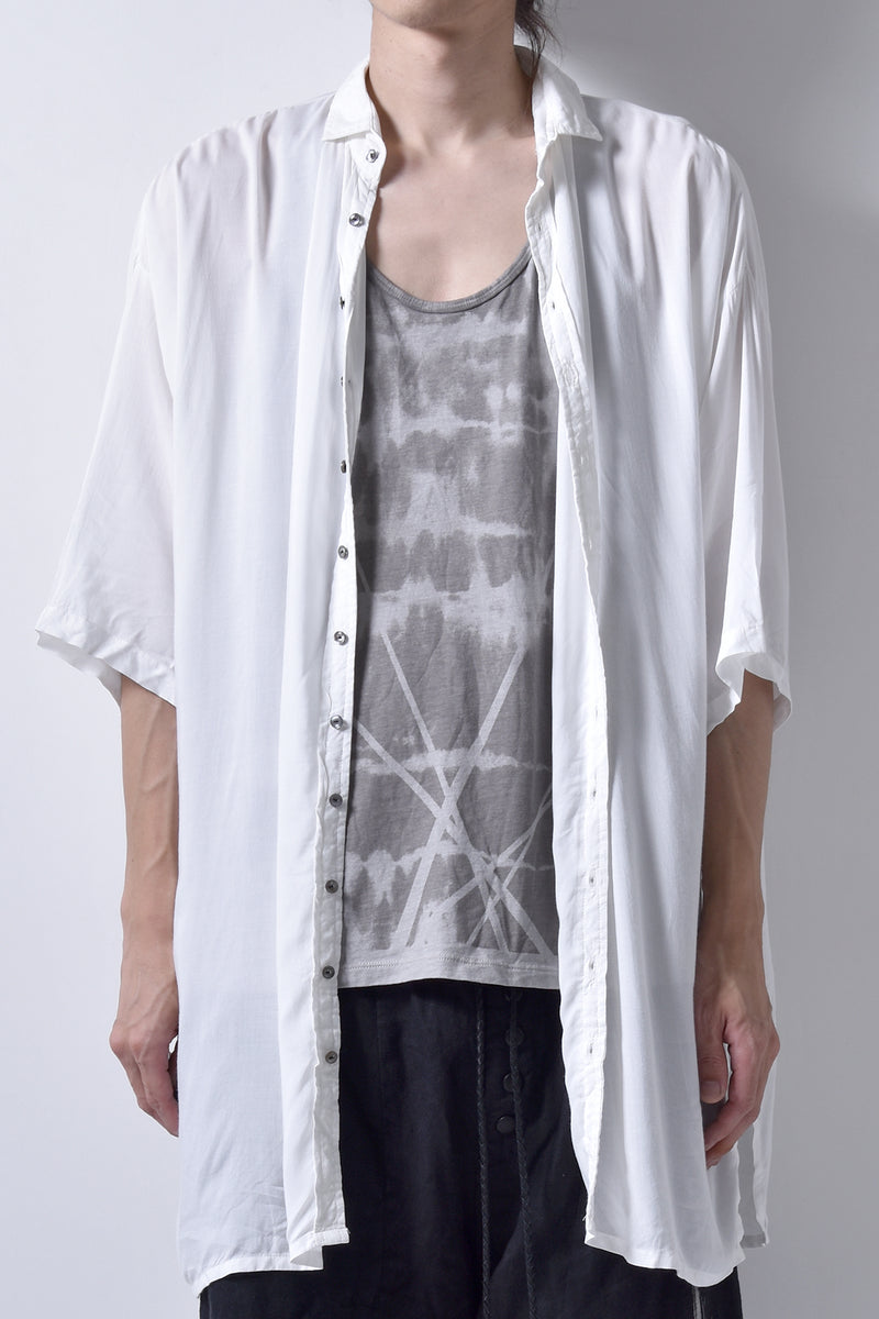 2101-SH05 Stealth Rayon Lazy Shirt_White