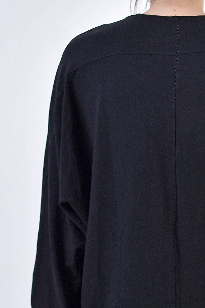 2002-TP04A Splash Bamboo Dolman Pullover Black