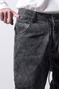 2202-PT01A Drop Crotch Pants Charcoal