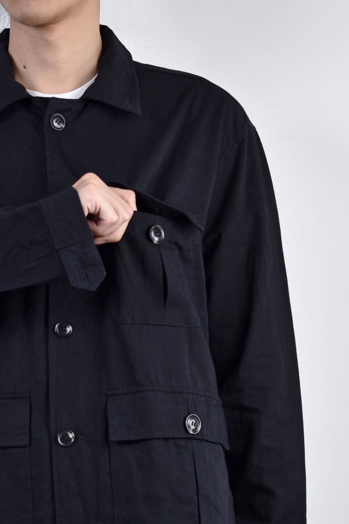 2002-SH07B Splash Field Shirt Black