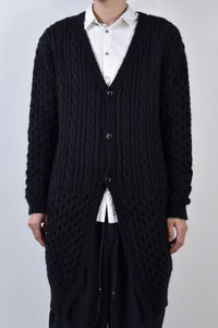 2002-KT03 Cable Combi Mohair Long CD Black