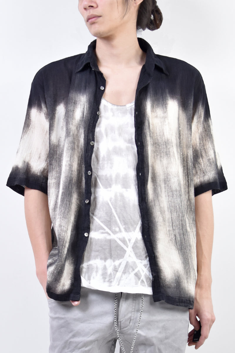 2101-SH04C Discharged Crepe Cotton Slim Shirt 02