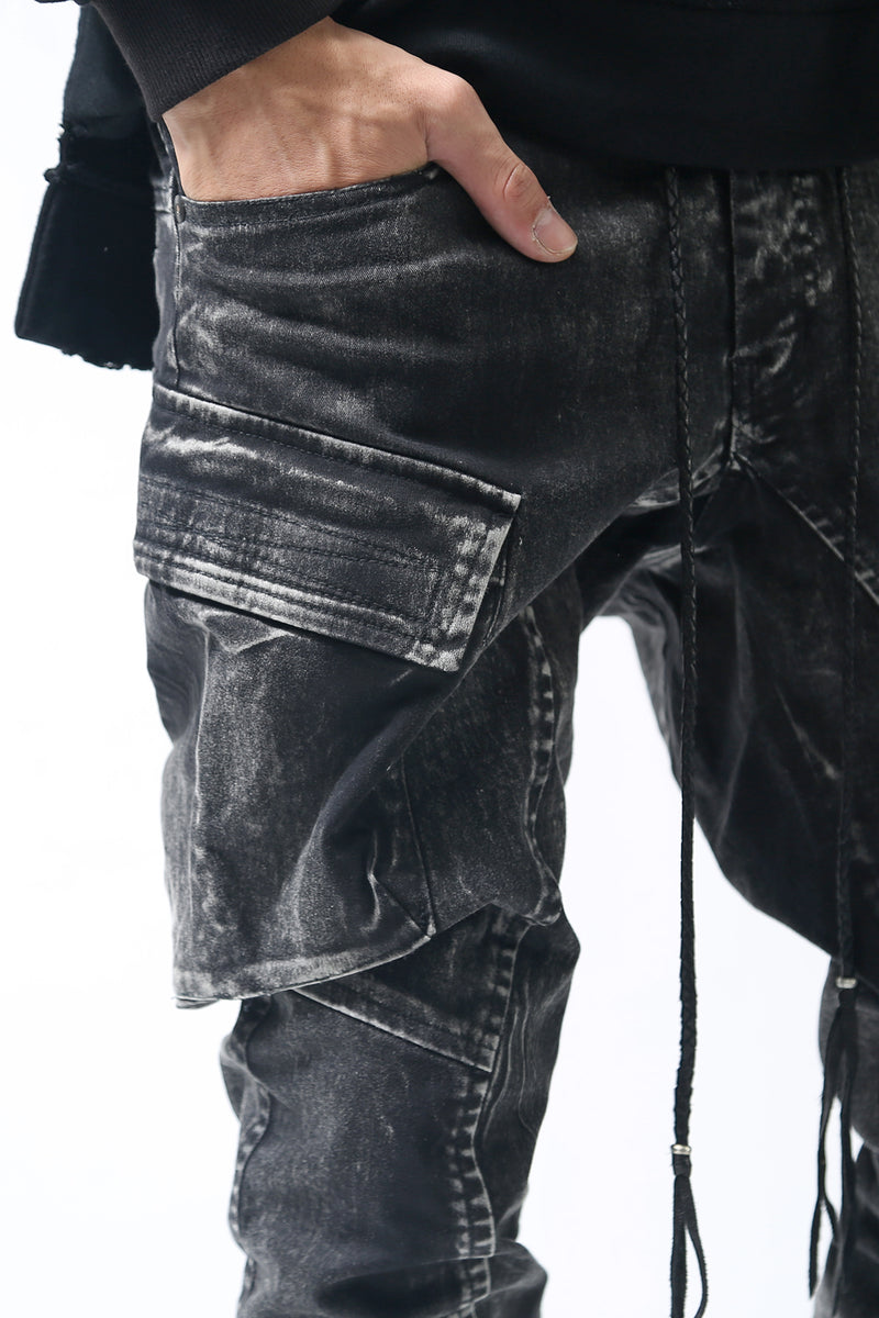 1902-PT06A Discharged Double Flap Pants